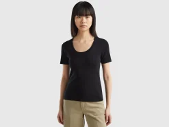 Short sleeve t-shirt in long fiber cotton