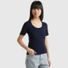 Short sleeve t-shirt in long fiber cotton