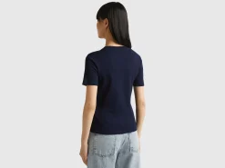 Short sleeve t-shirt in long fiber cotton