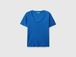 Short sleeve t-shirt in long fiber cotton