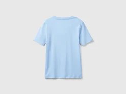 Short sleeve t-shirt in long fiber cotton
