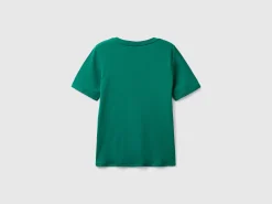 Short sleeve t-shirt in long fiber cotton