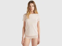 Short sleeve t-shirt in super stretch organic cotton