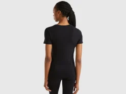 Short sleeve t-shirt in super stretch organic cotton