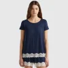 Short sleeve t-shirts with lace