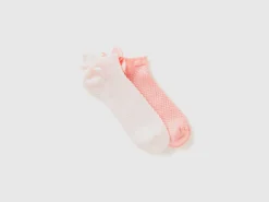 Short socks with bow