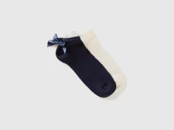 Short socks with bow