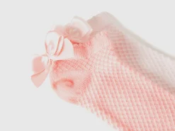 Short socks with bow