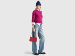 Shoulder bag in imitation leather