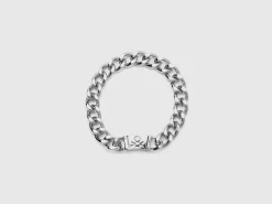 Silver chain bracelet