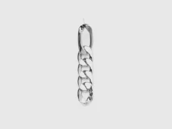 Silver chain pendant earrings