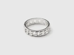Silver chain ring