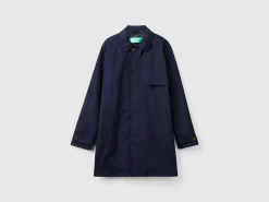 Single-breasted lined coat