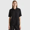 3/4 sleeve shirt in viscose