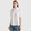 3/4 sleeve shirt in viscose