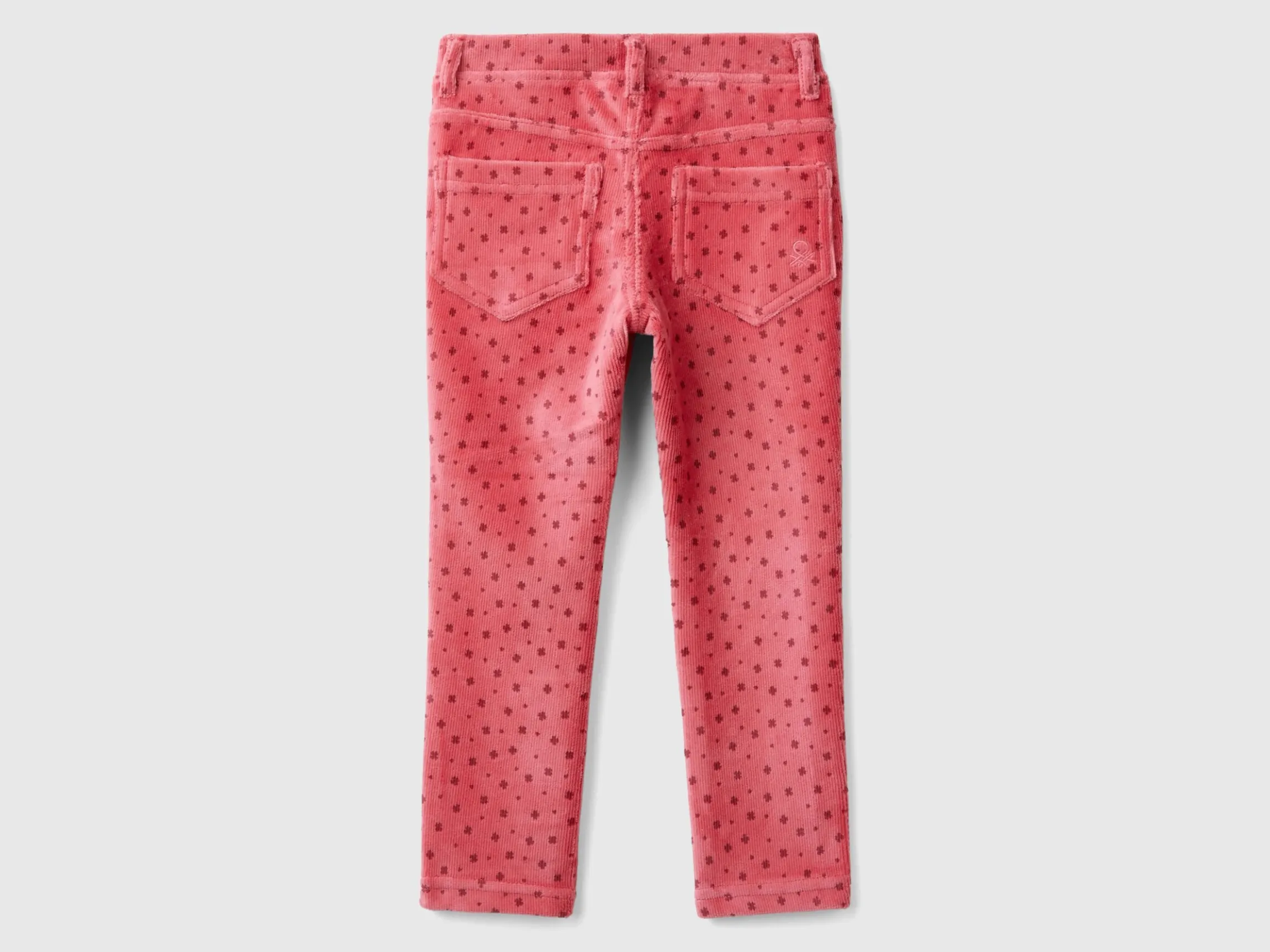 Slim fit chenille trousers
