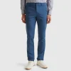 Slim fit chinos in stretch cotton