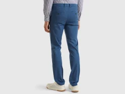 Slim fit chinos in stretch cotton