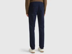 Slim fit chinos in stretch cotton