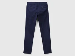 Slim fit chinos in stretch cotton