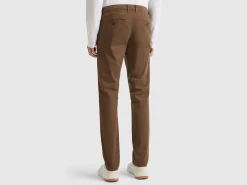 Slim fit coffee chinos