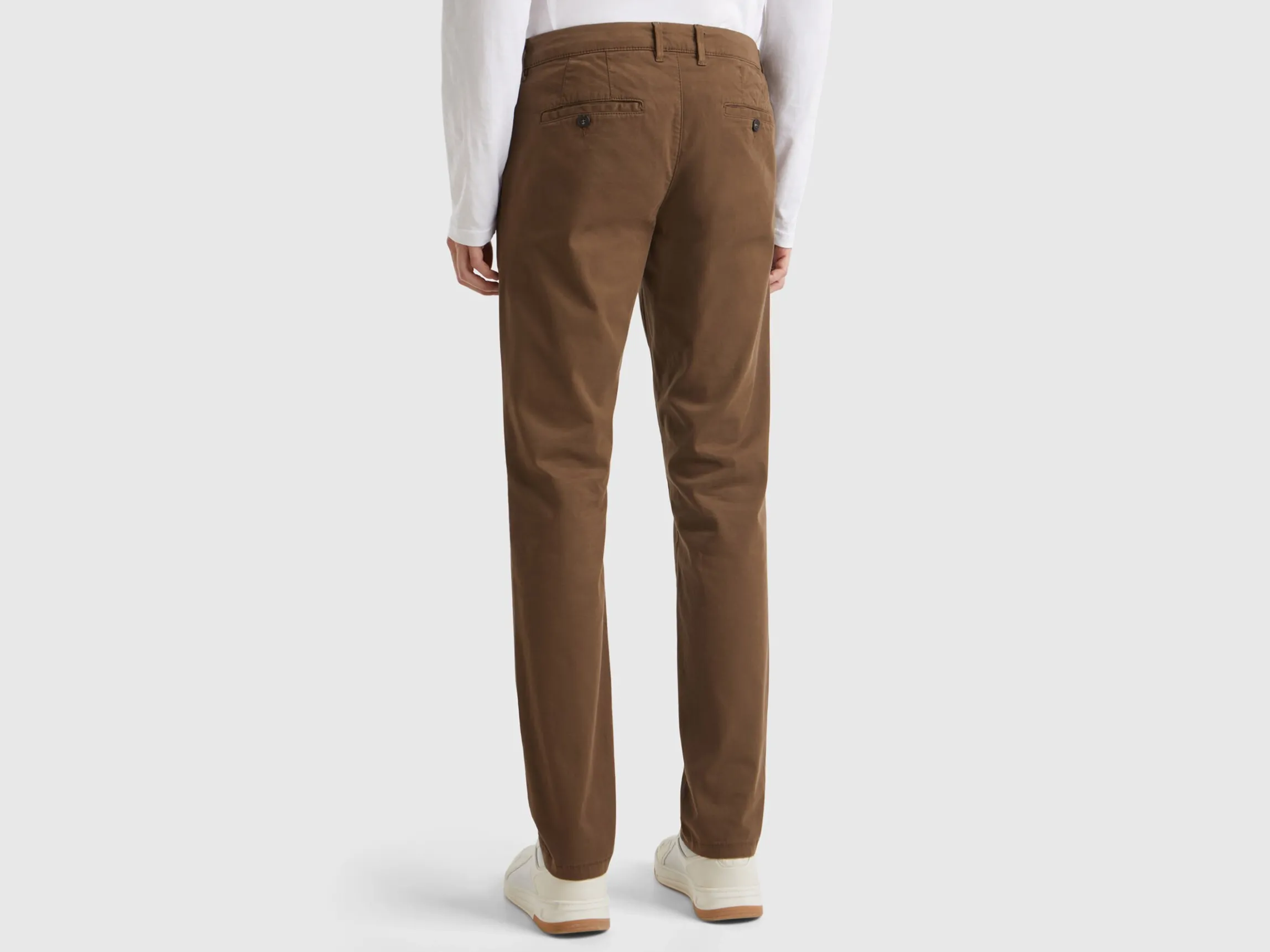 Slim fit coffee chinos