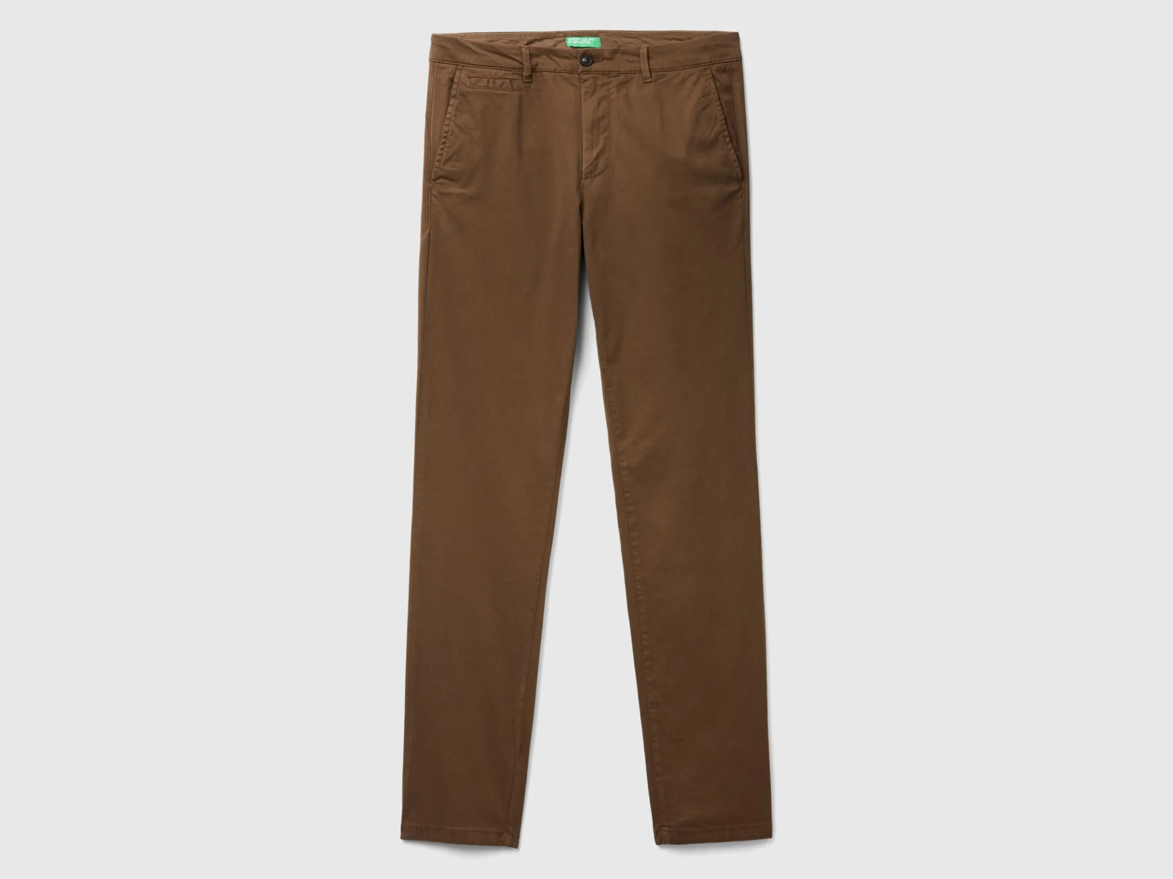 Slim fit coffee chinos