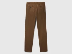 Slim fit coffee chinos
