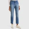 Slim fit denim chinos