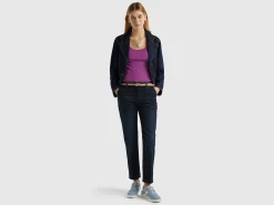 Slim fit denim chinos