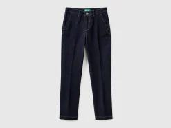 Slim fit denim chinos