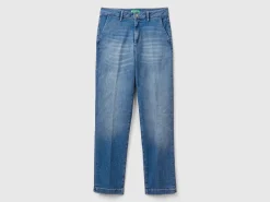 Slim fit denim chinos