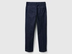 Slim fit denim chinos
