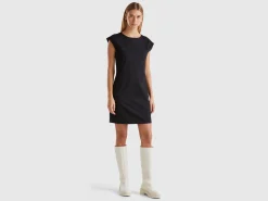 Slim fit dress in stretch viscose blend