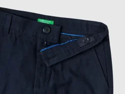 Slim fit flannel trousers