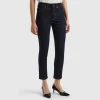 Slim fit high-waisted jeans
