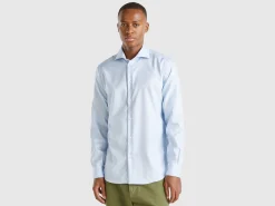 Slim fit shirt in cotton blend