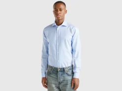 Slim fit shirt in cotton blend