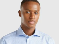 Slim fit shirt in cotton blend