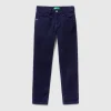 Slim fit stretch corduroy trousers
