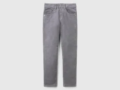 Slim fit stretch corduroy trousers