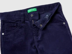 Slim fit stretch corduroy trousers