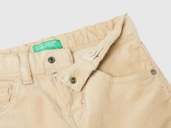 Slim fit stretch corduroy trousers