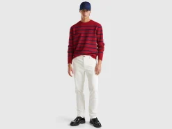 Slim fit stretch velvet trousers