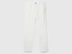 Slim fit stretch velvet trousers