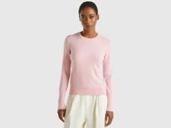 Slim fit sweater in viscose blend
