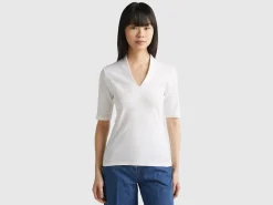 Slim fit t-shirt in long fiber cotton