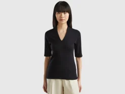Slim fit t-shirt in long fiber cotton