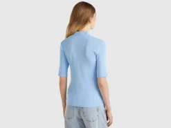 Slim fit t-shirt in long fiber cotton