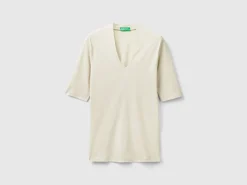 Slim fit t-shirt in long fiber cotton